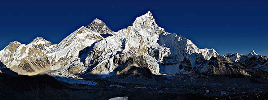尼泊尔,萨加玛塔,昆布,山谷,珠穆朗玛峰,风景,山脉,顶峰
