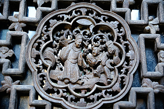中国古代木雕窗花