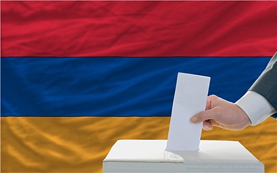 男人,投票,选举,亚美尼亚
