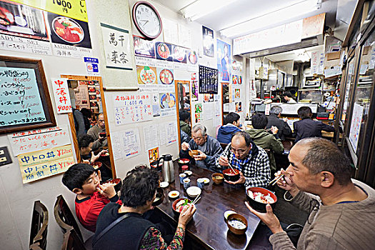 日本,东京,餐馆,室内