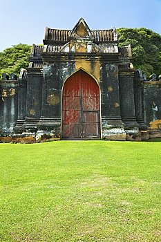 大门,宫殿,省,泰国