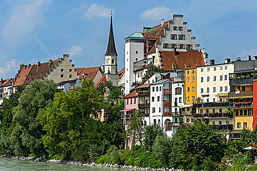 城堡,小教堂,旅店,上巴伐利亚,巴伐利亚,德国,欧洲