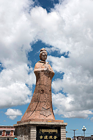 文成公主像图片_文成公主像高清图片_全景视觉