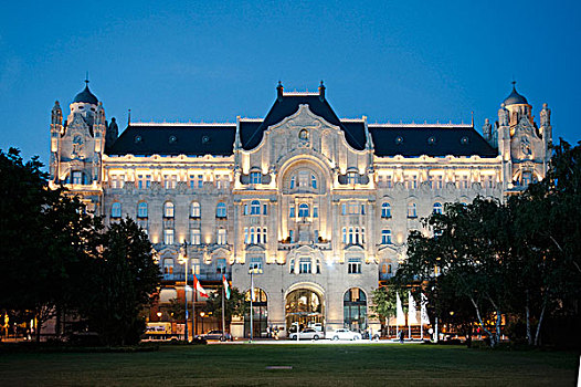 风景,四季,酒店,优雅,宫殿,布达佩斯,匈牙利