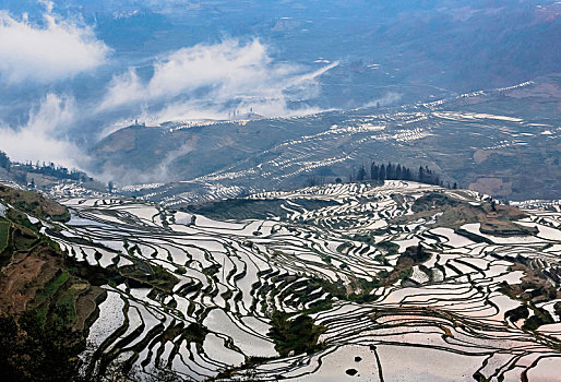 云南红河州元阳梯田自然景观