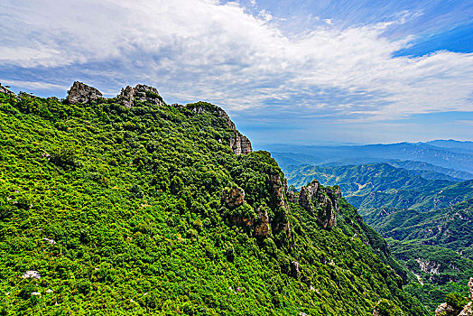 中国,河北,白石山景观