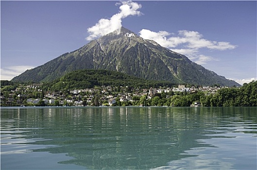 湖,乡村,攀升,瑞士