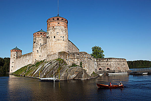 芬兰,区域,南方,湖区,中世纪,城堡