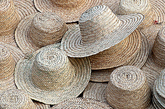 帽子,出售,露天市场,麦地那,马拉喀什,摩洛哥