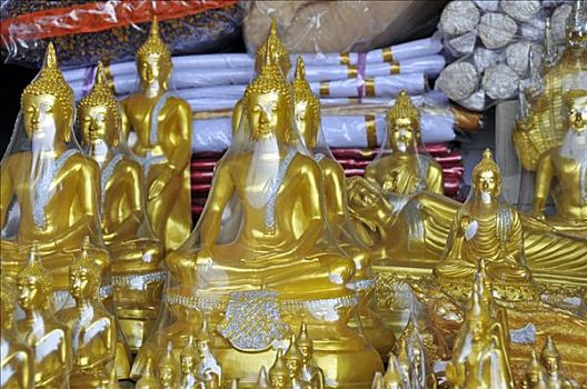 佛像,出售,道路,曼谷,泰国,东南亚