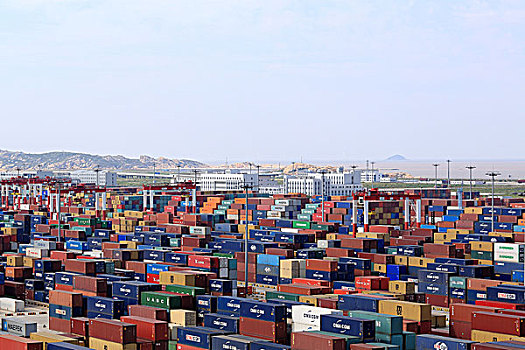 集装箱码头,港口,洋山深水港,上海