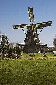 风车,上艾瑟尔省,荷兰