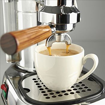 浓缩咖啡机,咖啡,杯子