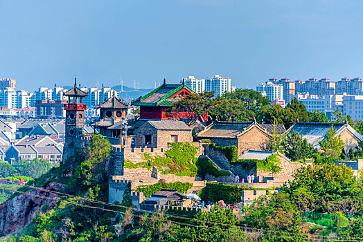 中国山东烟台蓬莱阁古建筑群