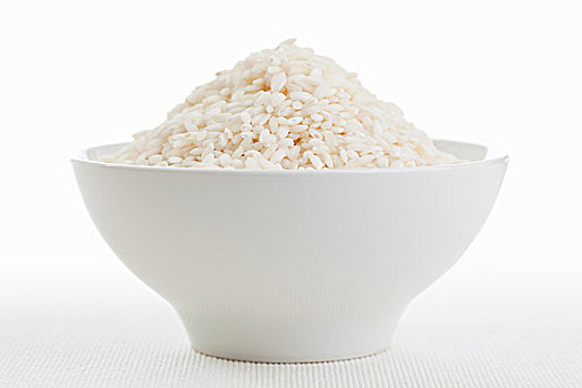 圆,谷物,米饭,意大利调味饭用米,白色,碗