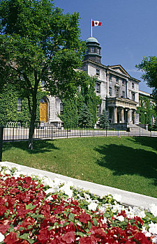 花园,正面,大学,建筑,蒙特利尔,魁北克,加拿大