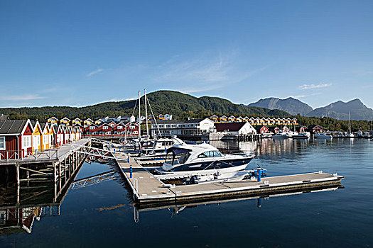 船,港口,挪威