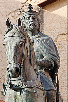 雕塑,国王,昆卡,昆卡省,西班牙