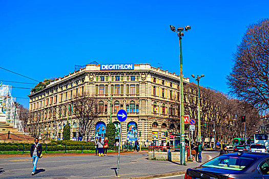 意大利米兰市区街景