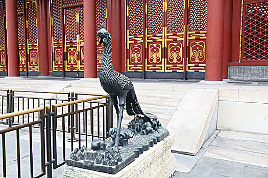北京,颐和园,仁寿殿,铜凤