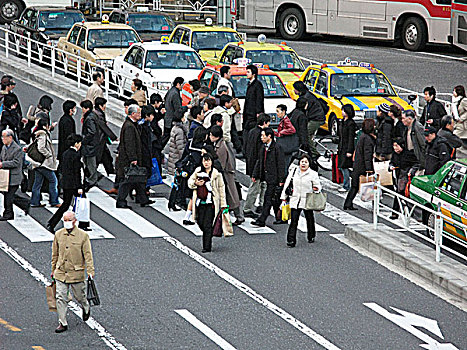 街景,涩谷,东京,日本