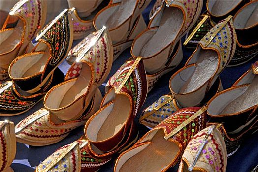 鞋,朝圣,节日,拉贾斯坦邦,北印度,亚洲