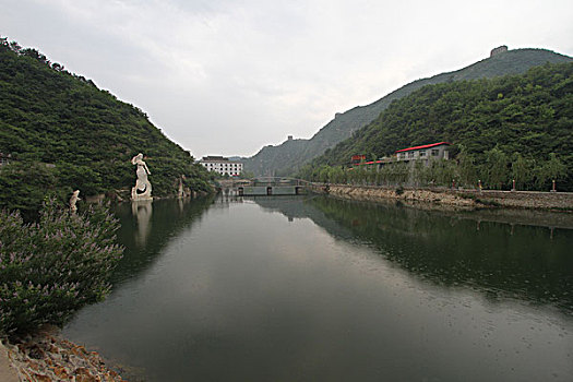 长城,建筑,山头,文物,工程,历史,防御,战争,险峻,守卫,雄伟,河流,秦皇岛