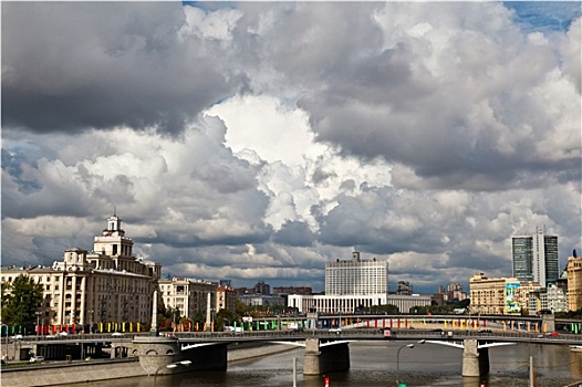 莫斯科河,白宫,莫斯科,俄罗斯