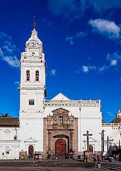 圣多明哥教堂,广场,圣多明各,老城,基多,省,厄瓜多尔,南美