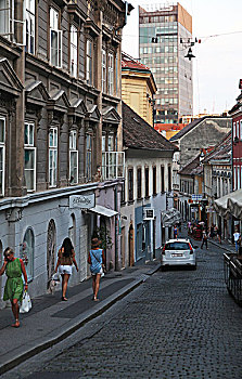克罗地亚萨格勒布旧城区