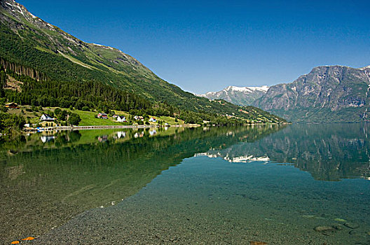 挪威,地区,风景,斯特达尔布林冰川,国家公园