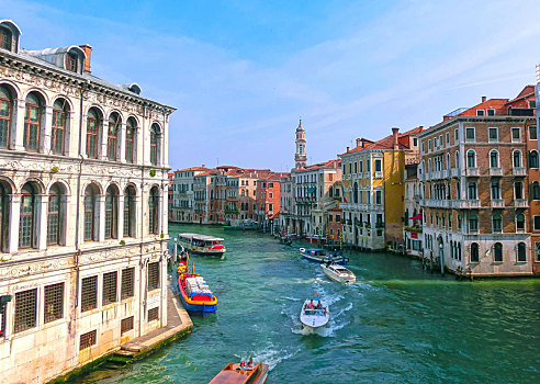 威尼斯,意大利,五月,美女,风景,大运河,彩色,建筑,老