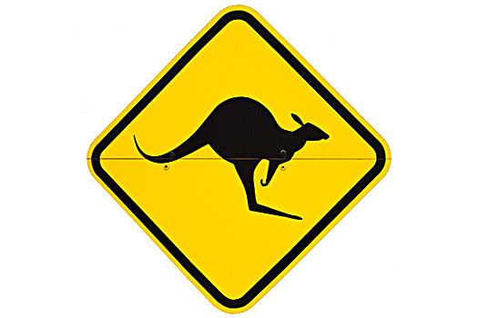 袋鼠,警告标识,澳大利亚