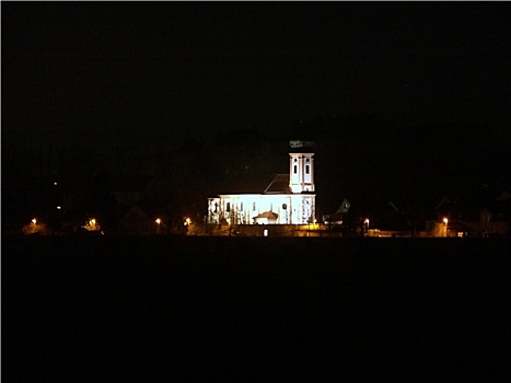 教会,夜晚