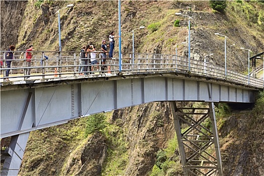 桥,跳跃,厄瓜多尔