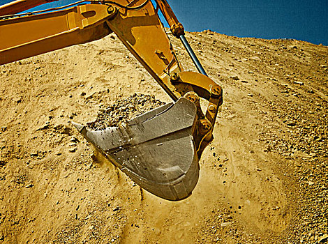 挖掘器械,工作,采石场
