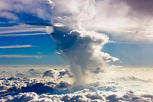 航拍,云,空中,菲律宾