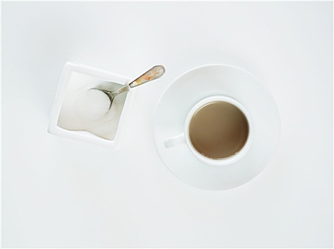 咖啡,白色背景