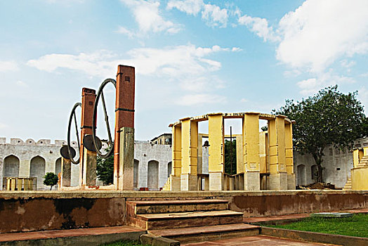 日晷,观测,简塔曼塔天文台,斋浦尔,拉贾斯坦邦,印度