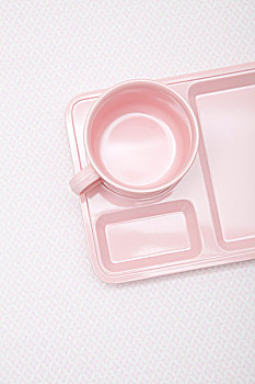 粉色,塑料餐具