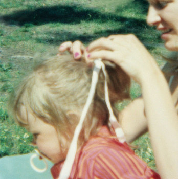 母亲,女儿,头发,瑞典,记事本,照片,五月,品质,图像
