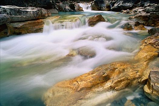 大理石,峡谷,库特尼国家公园,不列颠哥伦比亚省,加拿大
