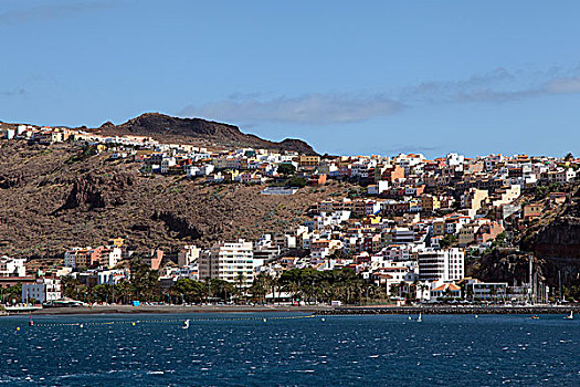 城镇风光,圣塞巴斯蒂安,加纳利群岛,西班牙,欧洲