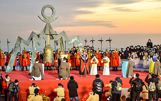 山东日照,2022元旦迎日祈福大典