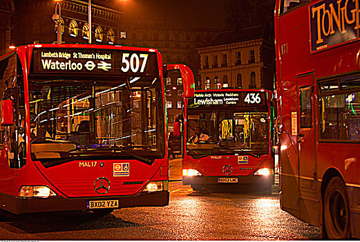 巴士,户外,维多利亚站,伦敦,英格兰