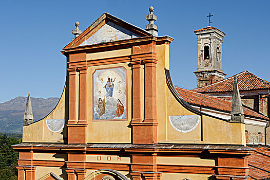 教区,教堂,18世纪,锯齿状器官,山,省,比耶拉,意大利,欧洲
