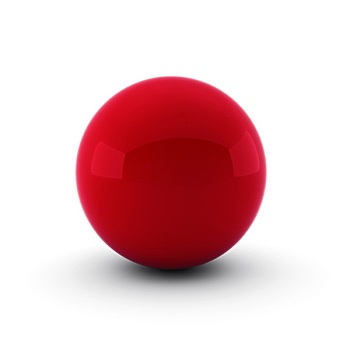 红色,球,白色背景