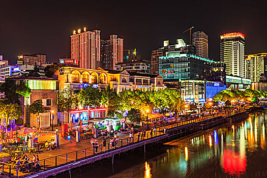 寧波三江口夜景