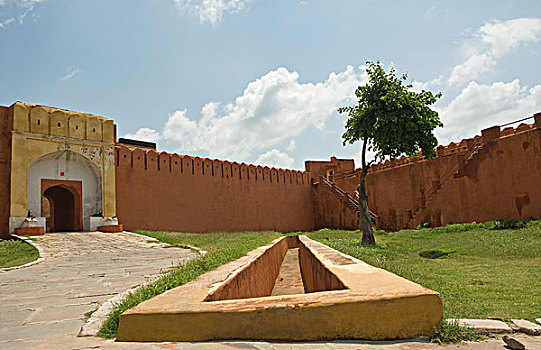 入口,堡垒,斋格尔堡,斋浦尔,拉贾斯坦邦,印度