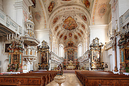 大教堂,多瑙河,区域,斯瓦比亚,巴伐利亚,德国,欧洲